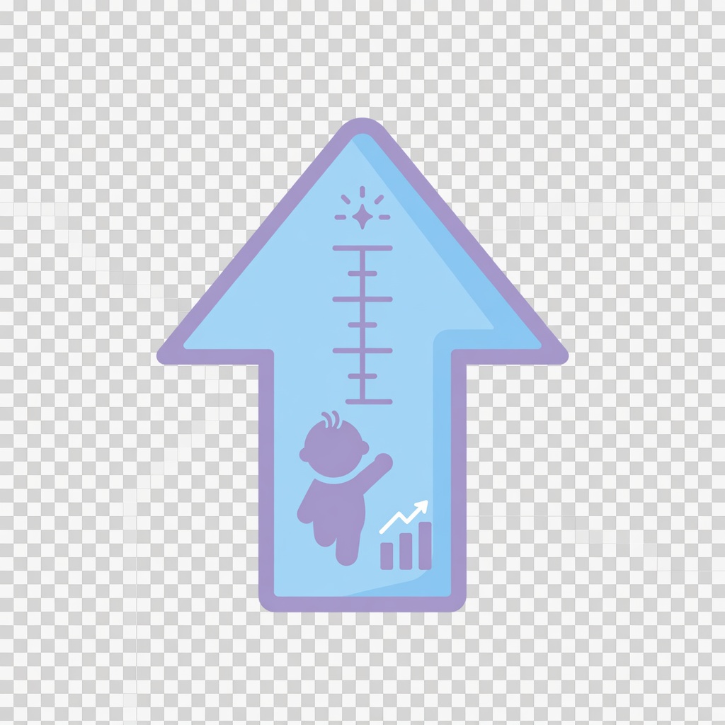 Illustration of a baby growth spurt